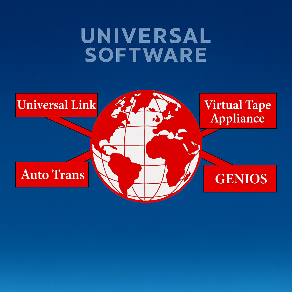 Universal Software branding illustration